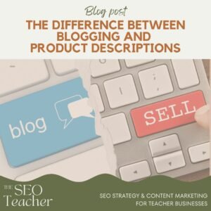 blogging vs product descriptions