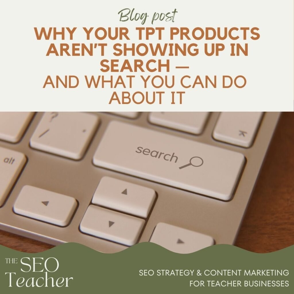 tpt products showing up in search