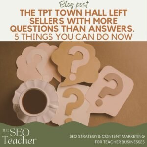 TPT Town Hall Exclusive Sellers